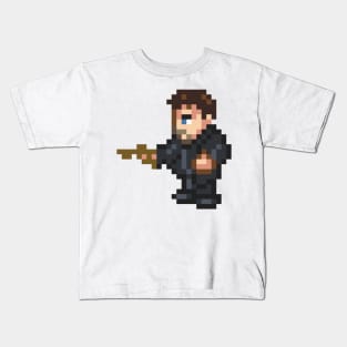 Chris Redfield Resident Evil Pixel Art Kids T-Shirt